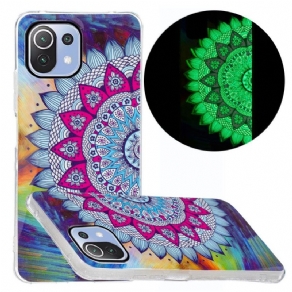 Mobilcover Xiaomi Mi 11 Lite 5G NE / Mi 11 Lite 4G / 5G Fluorescerende Farverig Mandala