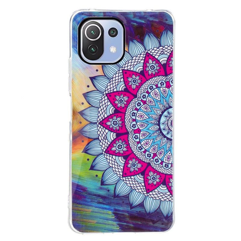 Mobilcover Xiaomi Mi 11 Lite 5G NE / Mi 11 Lite 4G / 5G Fluorescerende Farverig Mandala