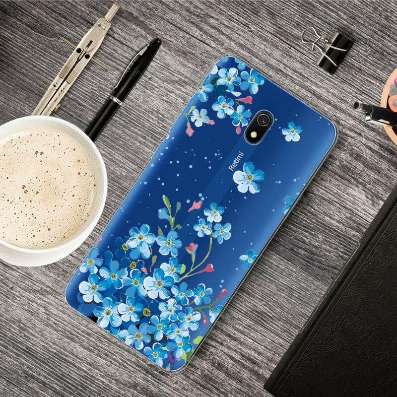 Cover Xiaomi Redmi 8A Buket Blå Blomster