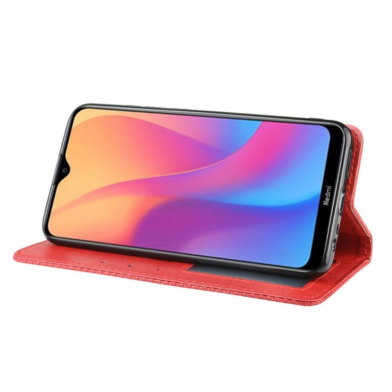 Cover Xiaomi Redmi 8A Flip Cover Vintage Stiliseret Lædereffekt