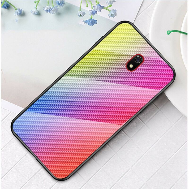 Cover Xiaomi Redmi 8A Kulfiber Hærdet Glas