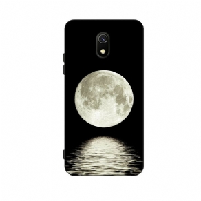 Cover Xiaomi Redmi 8A Marine Moon Fleksibel Silikone