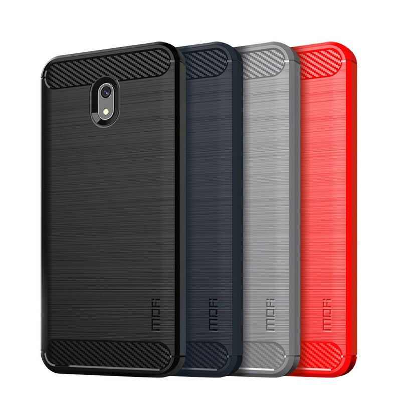 Cover Xiaomi Redmi 8A Mofi Børstet Kulfiber