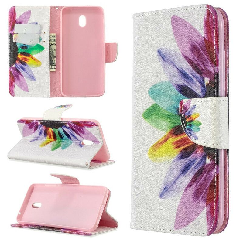 Flip Cover Xiaomi Redmi 8A Akvarelblomst