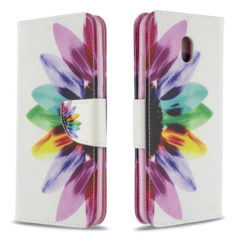 Flip Cover Xiaomi Redmi 8A Akvarelblomst