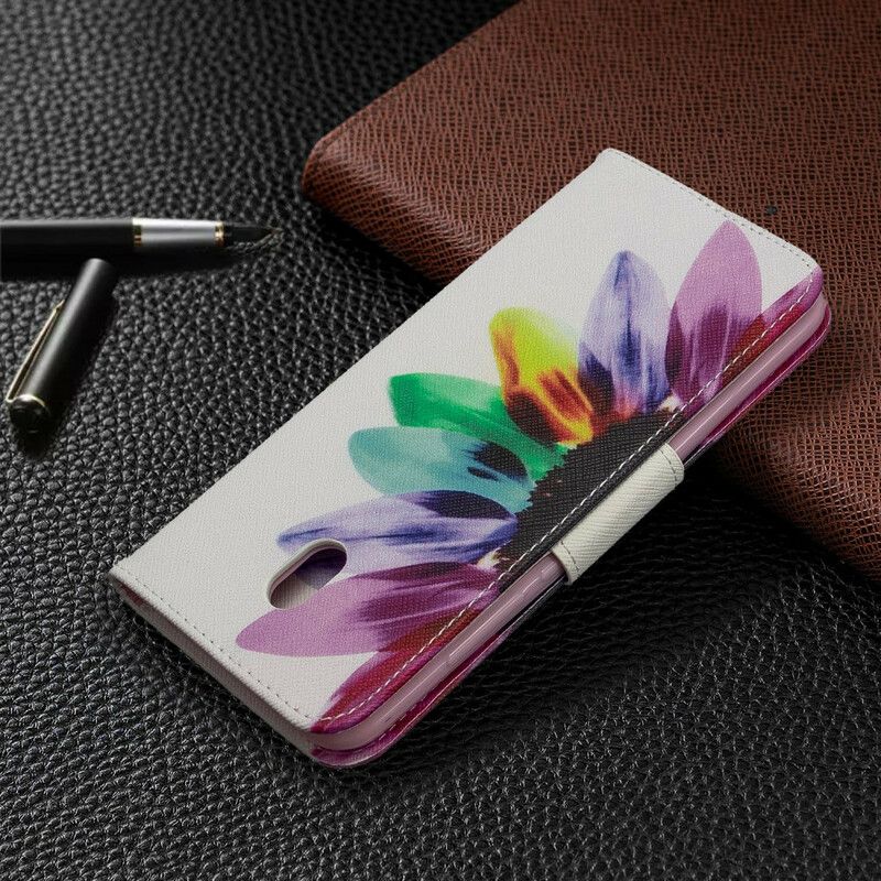 Flip Cover Xiaomi Redmi 8A Akvarelblomst