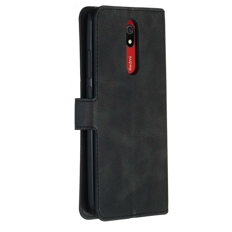 Flip Cover Xiaomi Redmi 8A Imiteret Læder I Retrostil