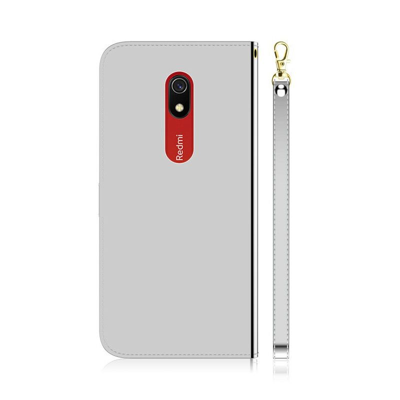 Flip Cover Xiaomi Redmi 8A Imiteret Læder Spejlcover