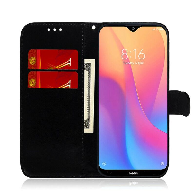 Flip Cover Xiaomi Redmi 8A Imiteret Læder Spejlcover