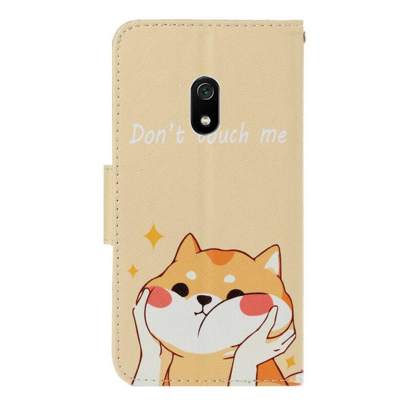 Flip Cover Xiaomi Redmi 8A Med Snor Rør Mig Ikke Strappy Cat