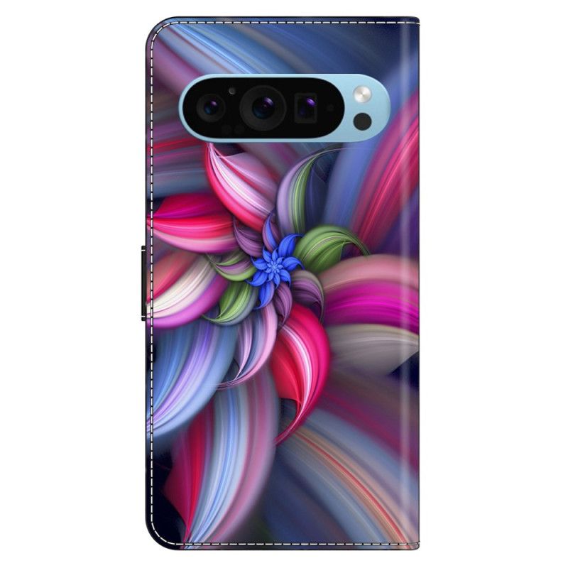 Flip Cover Google Pixel 9 Pro Xl Farverige Blomster