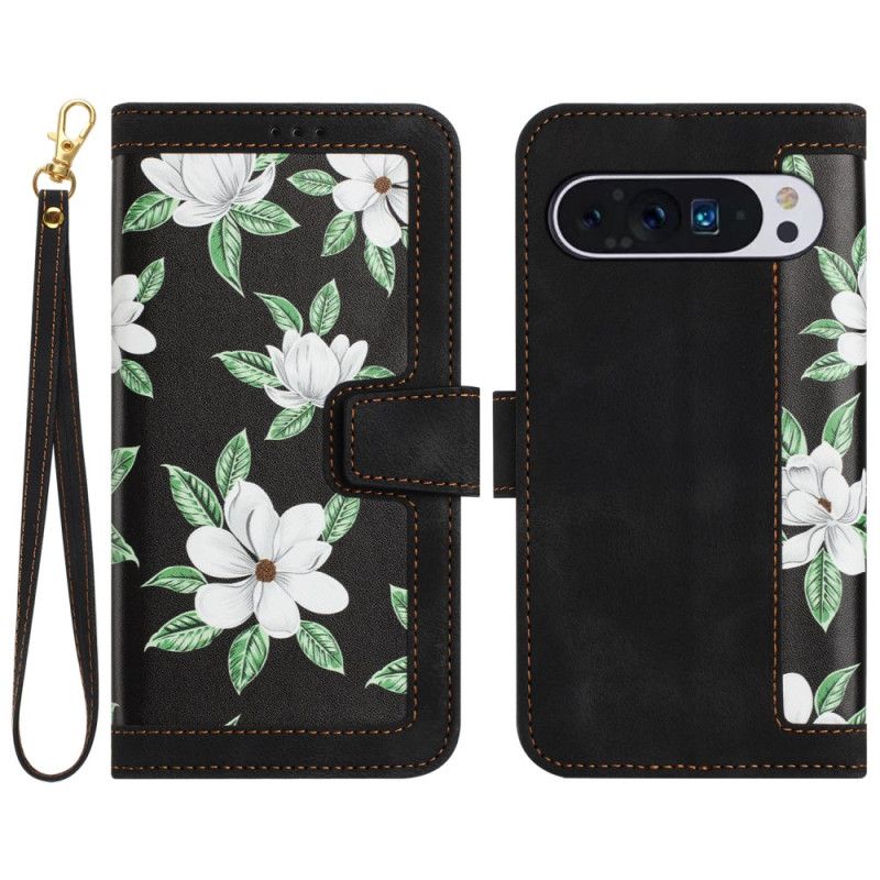 Flip Cover Til Google Pixel 9 Pro Xl Premium Blomster