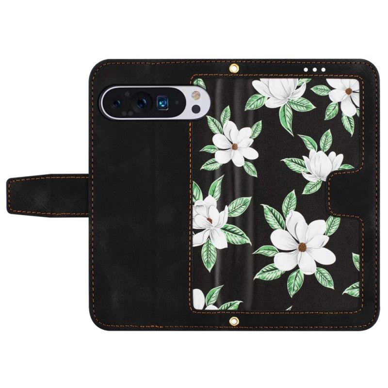 Flip Cover Til Google Pixel 9 Pro Xl Premium Blomster