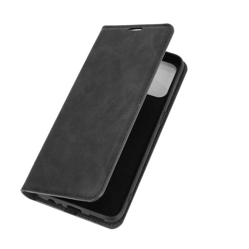 Cover Oppo A53 / A53s Flip Cover Blødt Lædereffekt