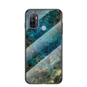 Cover Oppo A53 / A53s Premium Farver Hærdet Glas