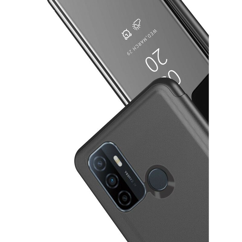 Cover Oppo A53 / A53s Spejl Og Kunstlæder