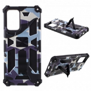 Cover Samsung Galaxy A72 4G / 5G Camouflage Aftagelig Støtte