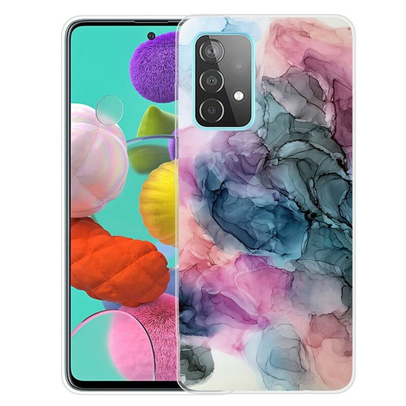 Cover Samsung Galaxy A72 4G / 5G Farvet Marmor