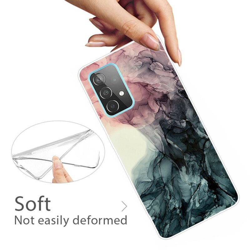 Cover Samsung Galaxy A72 4G / 5G Farvet Marmor