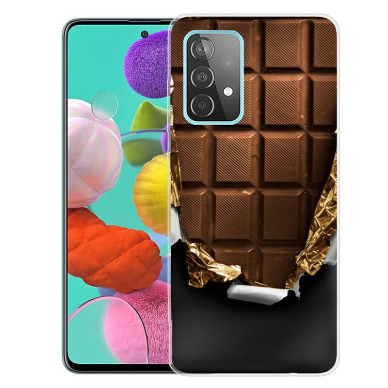 Cover Samsung Galaxy A72 4G / 5G Fleksibel Chokolade