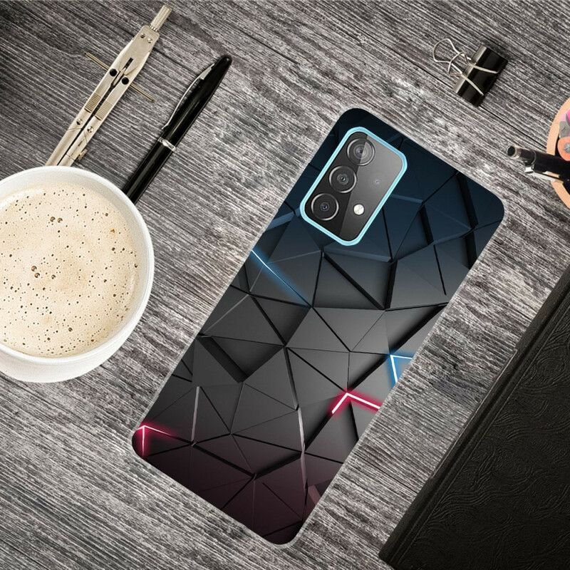 Cover Samsung Galaxy A72 4G / 5G Fleksibel Geometri