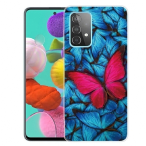 Cover Samsung Galaxy A72 4G / 5G Fleksible Sommerfugle