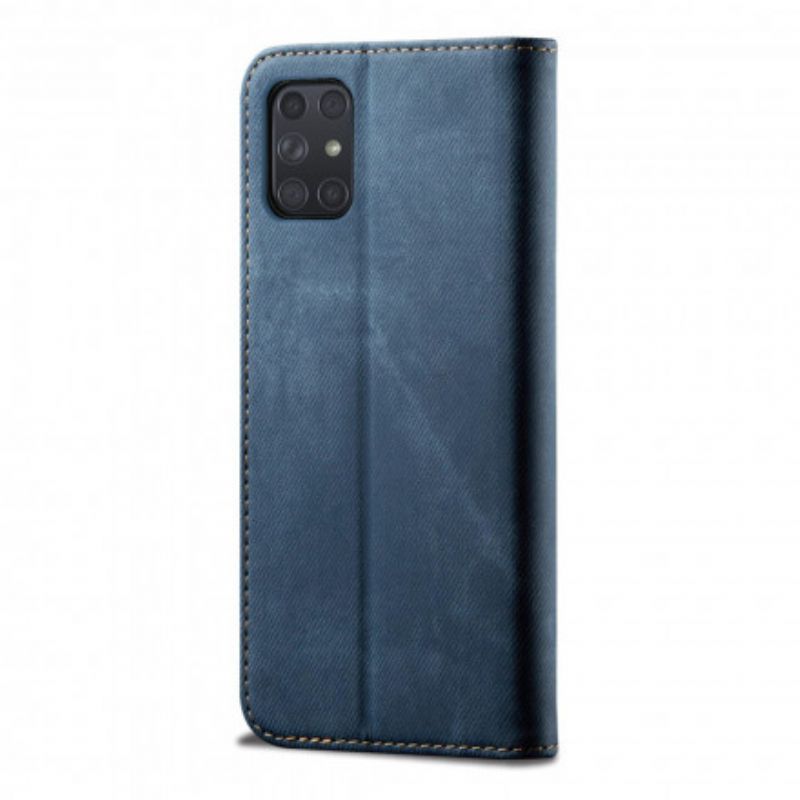 Cover Samsung Galaxy A72 4G / 5G Flip Cover Denimstof