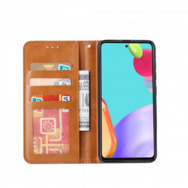 Cover Samsung Galaxy A72 4G / 5G Flip Cover Faux Læder Kortholder