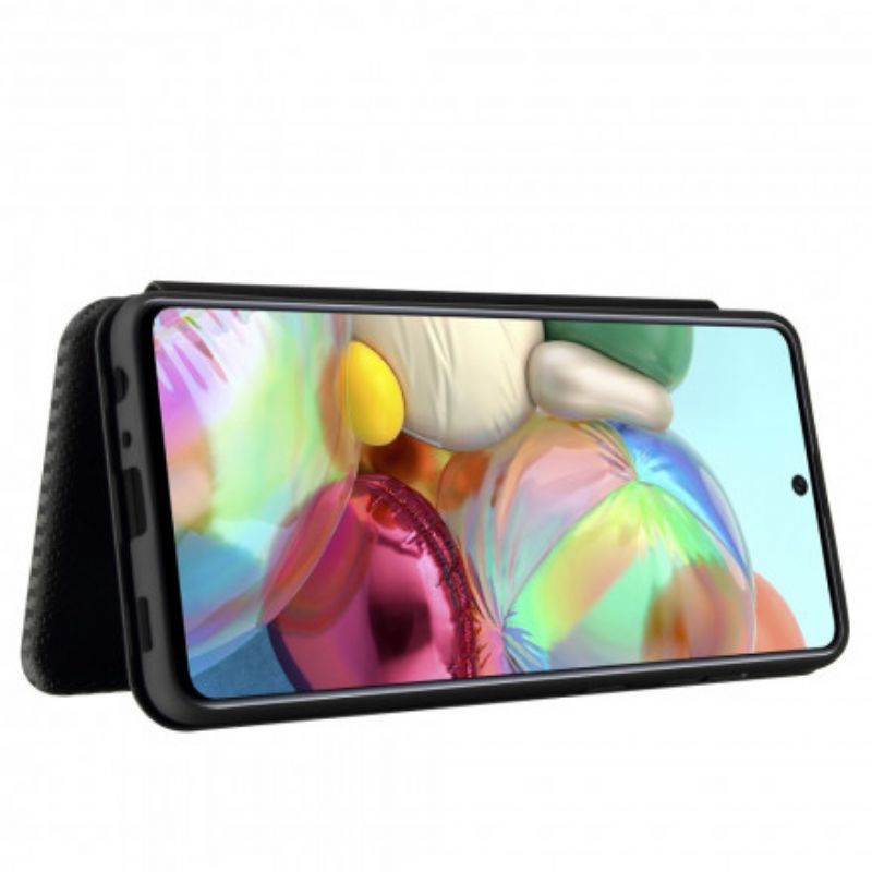 Cover Samsung Galaxy A72 4G / 5G Flip Cover Kulfiber