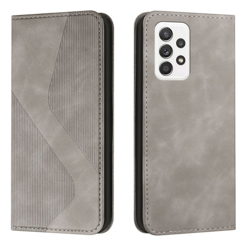 Cover Samsung Galaxy A72 4G / 5G Flip Cover S-design Læderstil