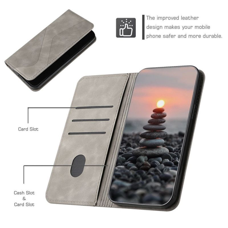 Cover Samsung Galaxy A72 4G / 5G Flip Cover S-design Læderstil