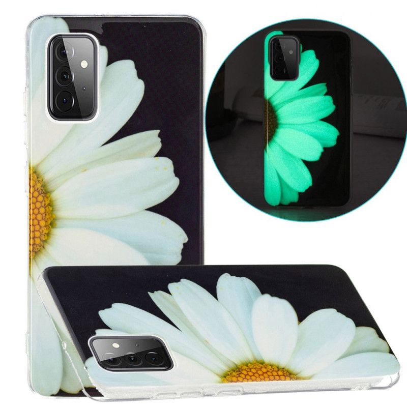 Cover Samsung Galaxy A72 4G / 5G Fluorescerende Blomsterserie