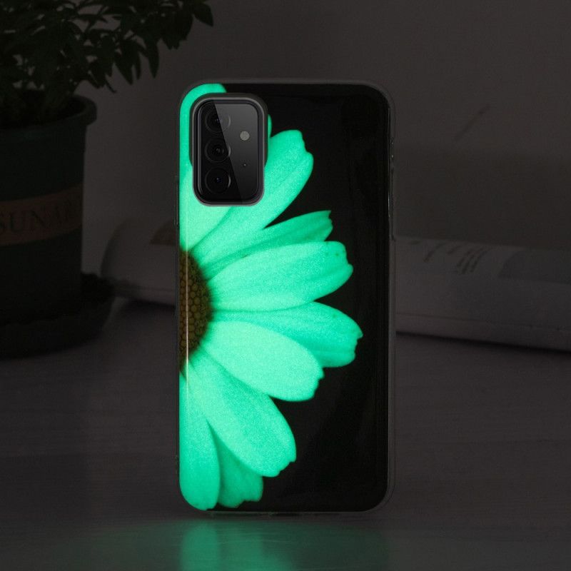 Cover Samsung Galaxy A72 4G / 5G Fluorescerende Blomsterserie