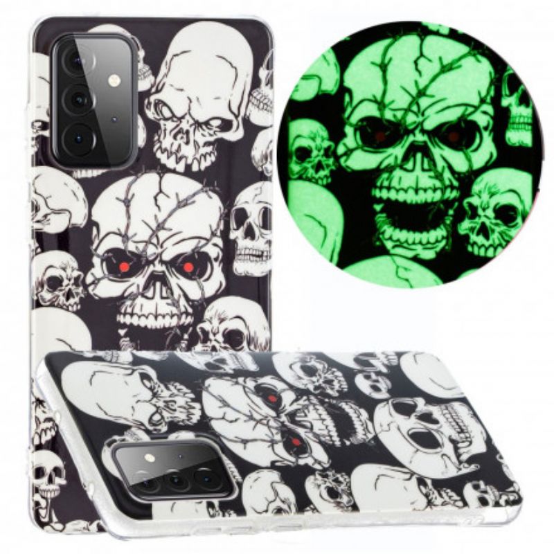 Cover Samsung Galaxy A72 4G / 5G Fluorescerende Kranier