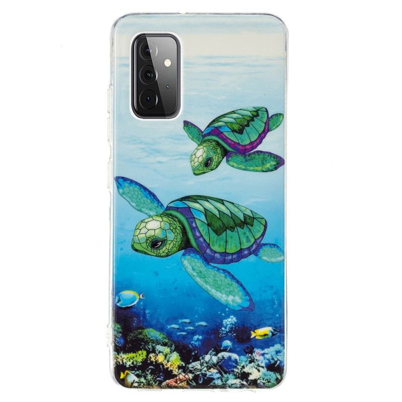 Cover Samsung Galaxy A72 4G / 5G Fluorescerende Skildpadder