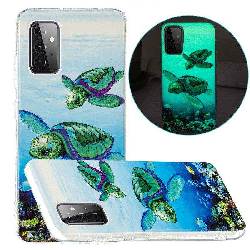 Cover Samsung Galaxy A72 4G / 5G Fluorescerende Skildpadder