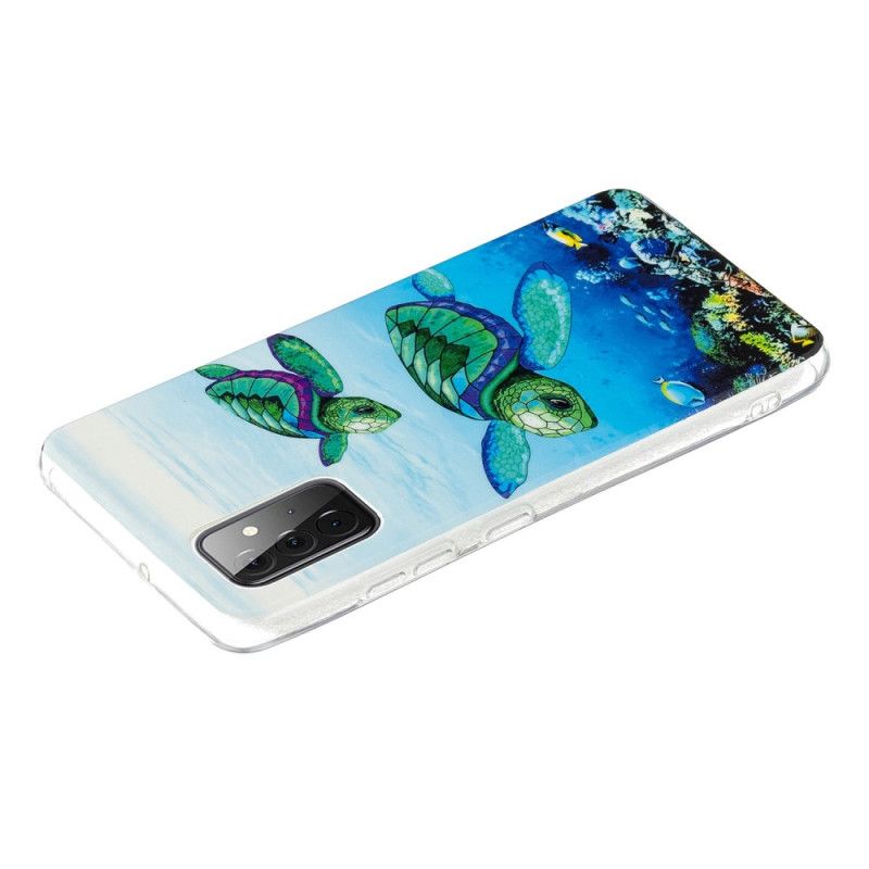 Cover Samsung Galaxy A72 4G / 5G Fluorescerende Skildpadder