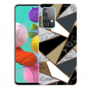 Cover Samsung Galaxy A72 4G / 5G Geometrisk Marmor