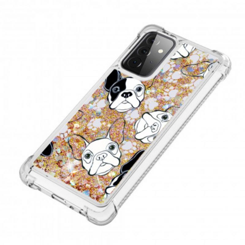 Cover Samsung Galaxy A72 4G / 5G Hr Glitter Dog