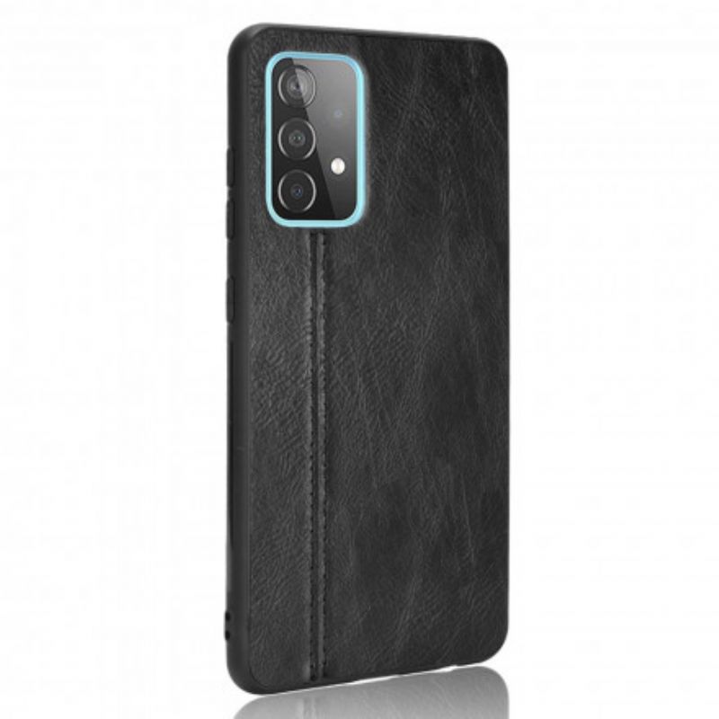 Cover Samsung Galaxy A72 4G / 5G Søm Lædereffekt