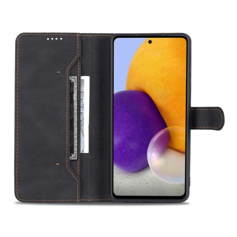 Flip Cover Samsung Galaxy A72 4G / 5G Azns Lædereffekt