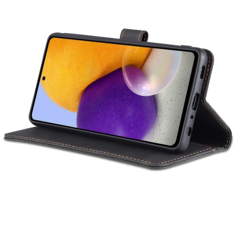 Flip Cover Samsung Galaxy A72 4G / 5G Azns Lædereffekt