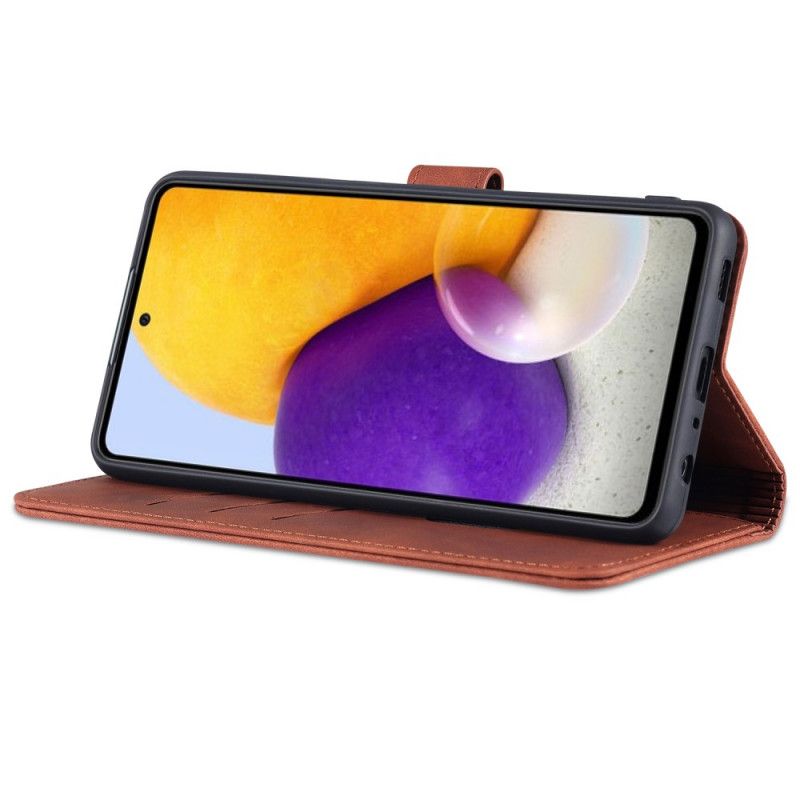 Flip Cover Samsung Galaxy A72 4G / 5G Azns Lædereffekt