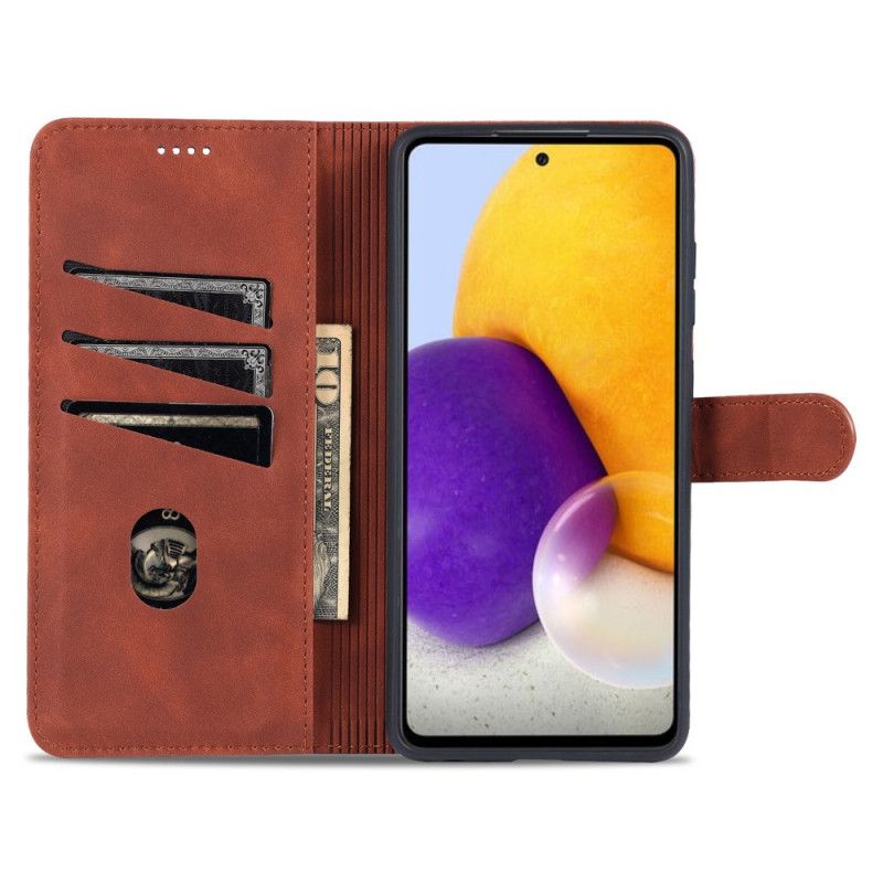 Flip Cover Samsung Galaxy A72 4G / 5G Azns Lædereffekt