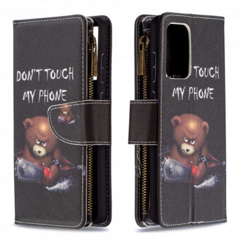 Flip Cover Samsung Galaxy A72 4G / 5G Bear Lynlåslomme