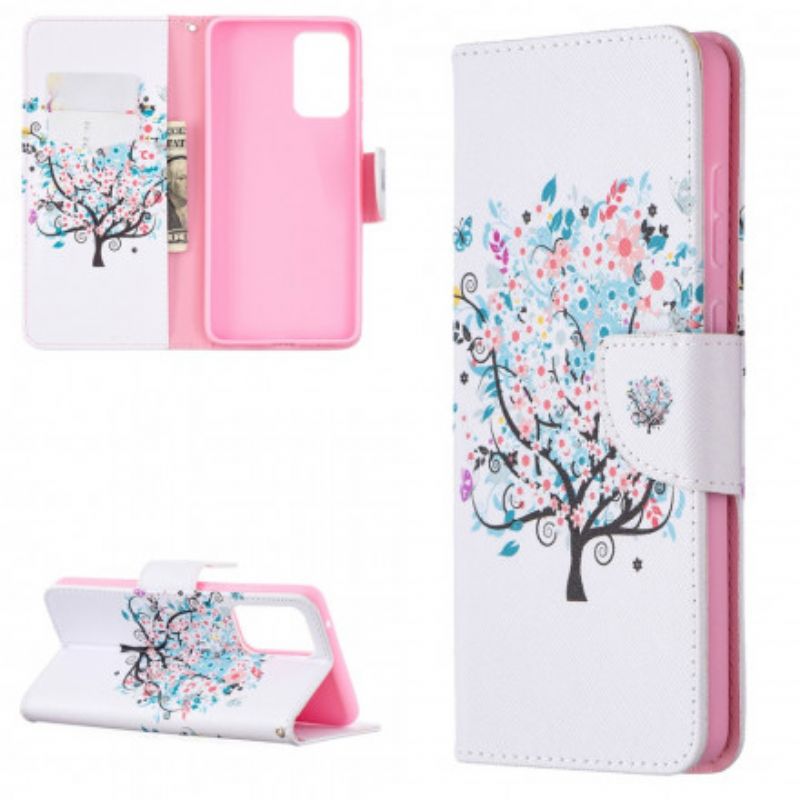 Flip Cover Samsung Galaxy A72 4G / 5G Blomstret Træ