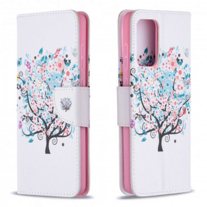 Flip Cover Samsung Galaxy A72 4G / 5G Blomstret Træ