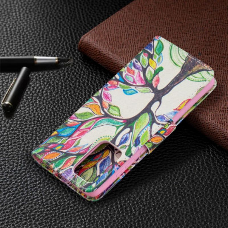 Flip Cover Samsung Galaxy A72 4G / 5G Farvet Træ