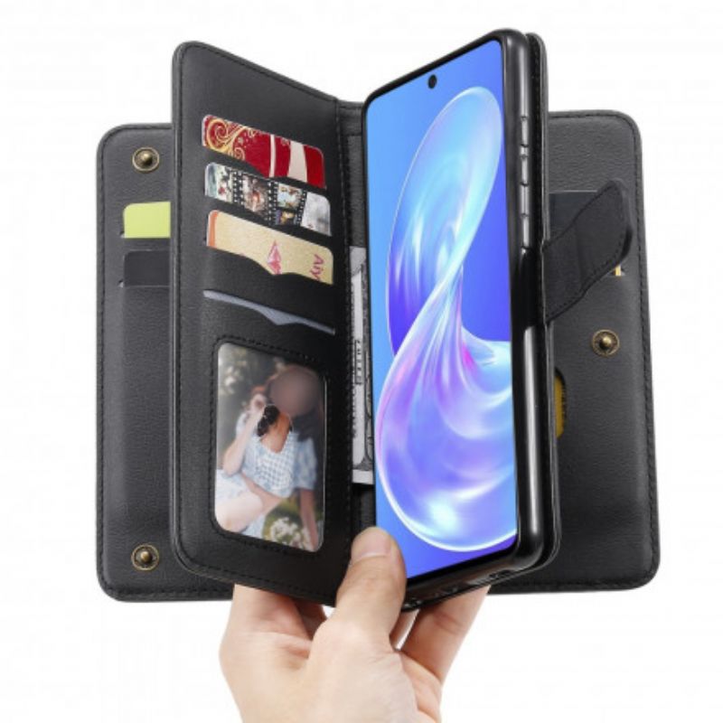 Flip Cover Samsung Galaxy A72 4G / 5G Multifunktion 10 Kortholder