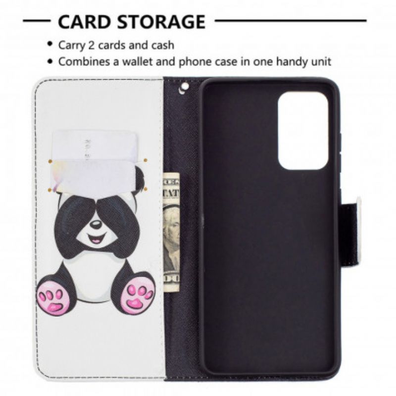 Flip Cover Samsung Galaxy A72 4G / 5G Panda Sjov